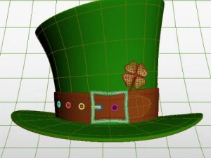 St. Patricks Day Hut 3D Modell