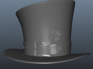 st patricks day hat 3Dモデル