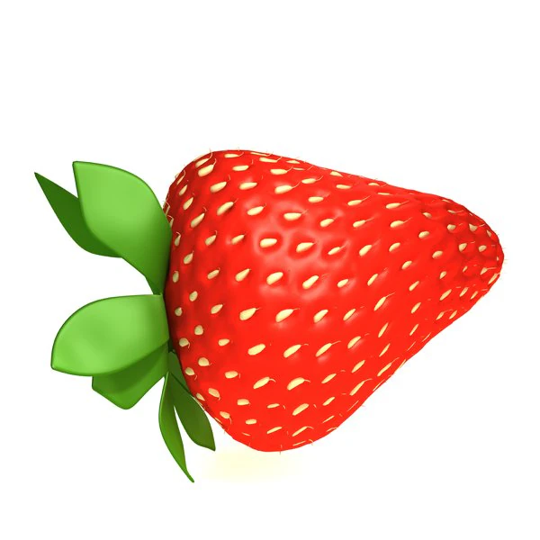 strawberry 3D Model .c4d .max .obj .3ds .fbx .stl .blend 