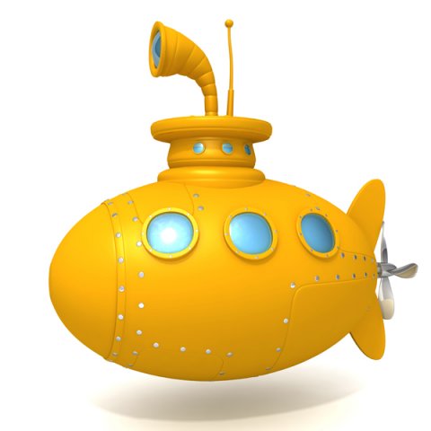 submarine Model 3D .c4d .max .obj .3ds .fbx .stl .blend 