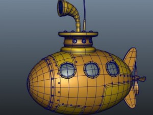 submarine Model 3D