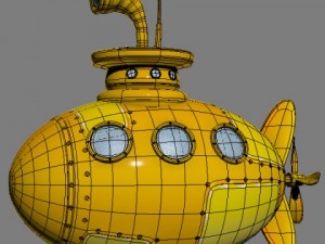 submarine Model 3D