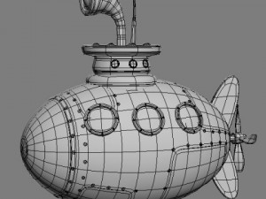 submarine Model 3D