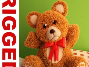 teddy bear cartoon rigged 3D-Modell