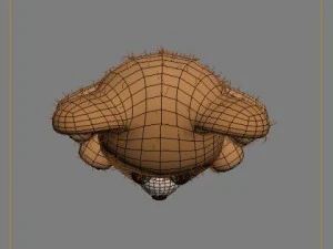 teddy bear cartoon rigged 3D Model