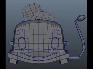 toaster cartoon 3D Model