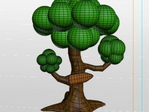 tree cartoon 3Dモデル