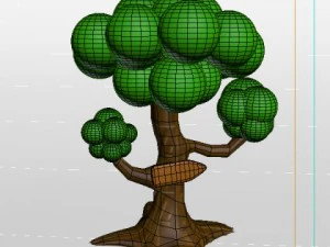 desenho de &aacute;rvore Modelo 3D