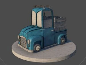 Truck cartoon 3D Model