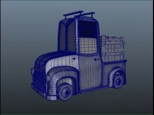 Truck cartoon 3D Model