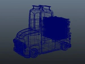 Truck cartoon 3D Model