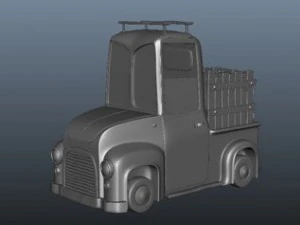 Truck cartoon 3D Model