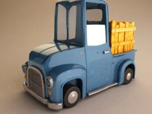 Truck cartoon 3D Model