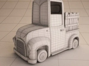 Truck cartoon 3D Model