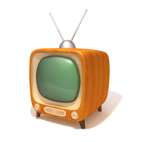 tv televisione retr&ograve; Modello 3D .c4d .max .obj .3ds .fbx .stl .blend 