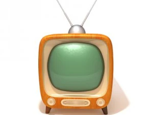 tv televisione retr&ograve; Modello 3D