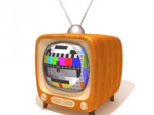 tv televisione retr&ograve; Modello 3D