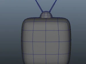 tv televisione retr&ograve; Modello 3D