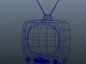 tv retro television Model 3D