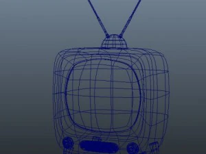 tv televisione retr&ograve; Modello 3D