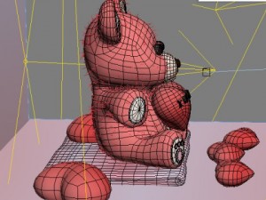 valentine teddy bear 3D Model