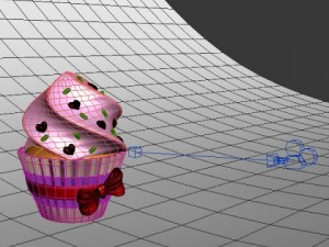 valentine day cupcake 3D Model
