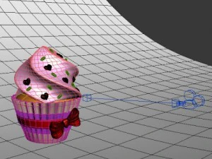 valentine day cupcake 3D Model