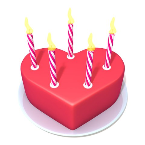 valentine cake 3Dモデル .c4d .max .obj .3ds .fbx .stl .blend