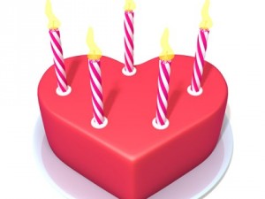 valentine cake 3D-Modell