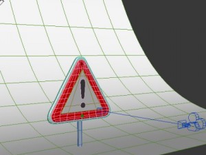 warning sign 3D-Modell