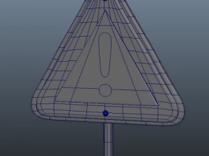 warning sign 3D-Modell