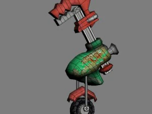 wheeled robot 3D Model