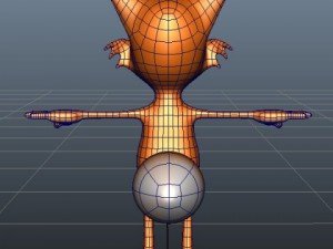 fox cartoon rigged Modello 3D