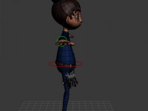 policeman cartoon rigged 3D Модель