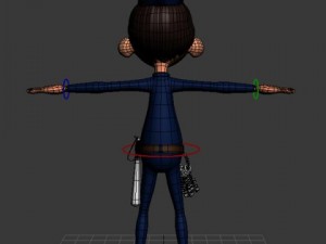 policeman cartoon rigged 3D Модель
