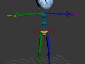 policeman cartoon rigged 3D Модель