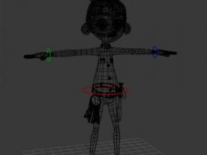 policeman cartoon rigged 3D Модель