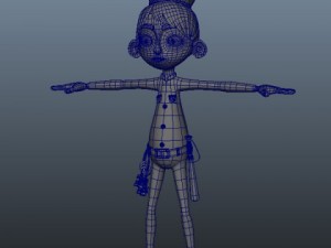 policeman cartoon rigged 3D Модель