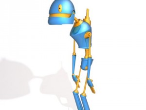 robot cartoon 02 3D-Modell