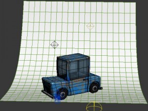 blue car cartoon 3D Model