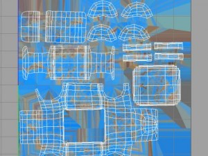 blue car cartoon 3D Model