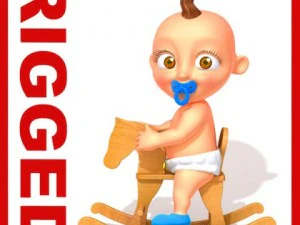 beb&ecirc; jake cartoon manipulado Modelo 3D