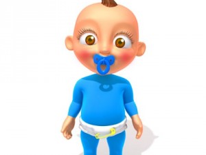 baby jake cartoon rigged 3D Модель