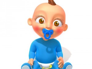 baby jake cartoon rigged 3D Модель