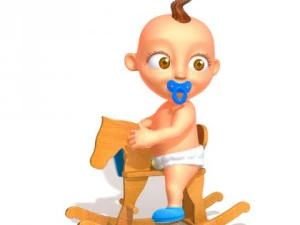 beb&ecirc; jake cartoon manipulado Modelo 3D