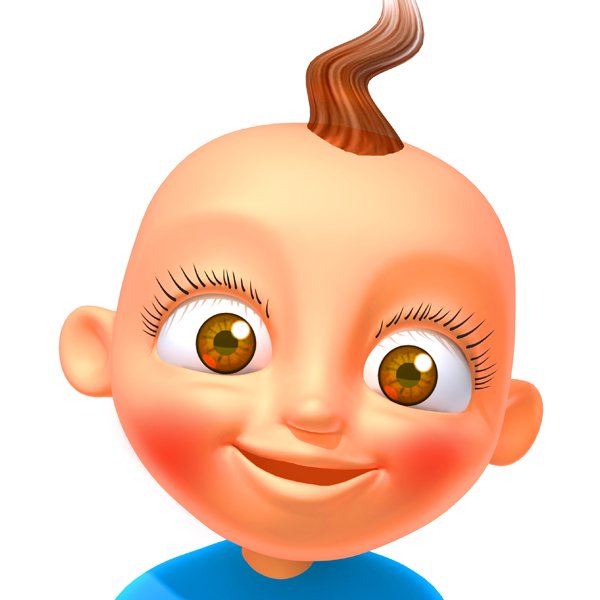 Baby Jake Cartoon Rigged 3D Model in Child 3DExport