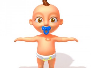 baby jake cartoon rigged 3D Модель