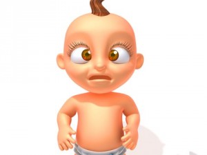 baby jake cartoon rigged 3D Модель
