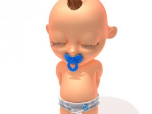 baby jake cartoon rigged 3D Модель