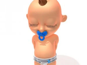 beb&ecirc; jake cartoon manipulado Modelo 3D